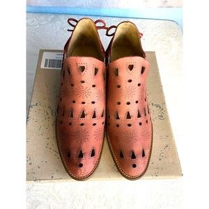 Musse&Cloud Coolise "Teja" Cut Outs Back Laceup Ankle Boots Size 10 New With Box